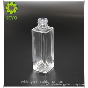 Clearly glass cosmetic packing white essential oil 30ml aluminum dropper bottle